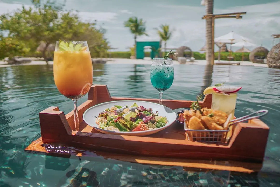 Desayuno flotante en Bali