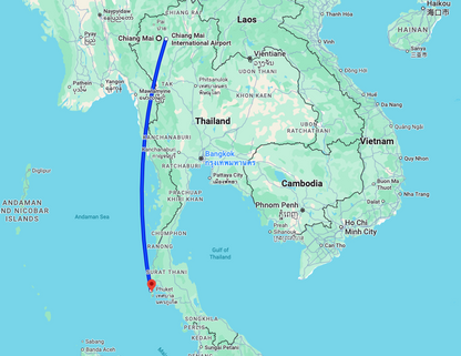 Vuelo Chiang Mai - Phuket